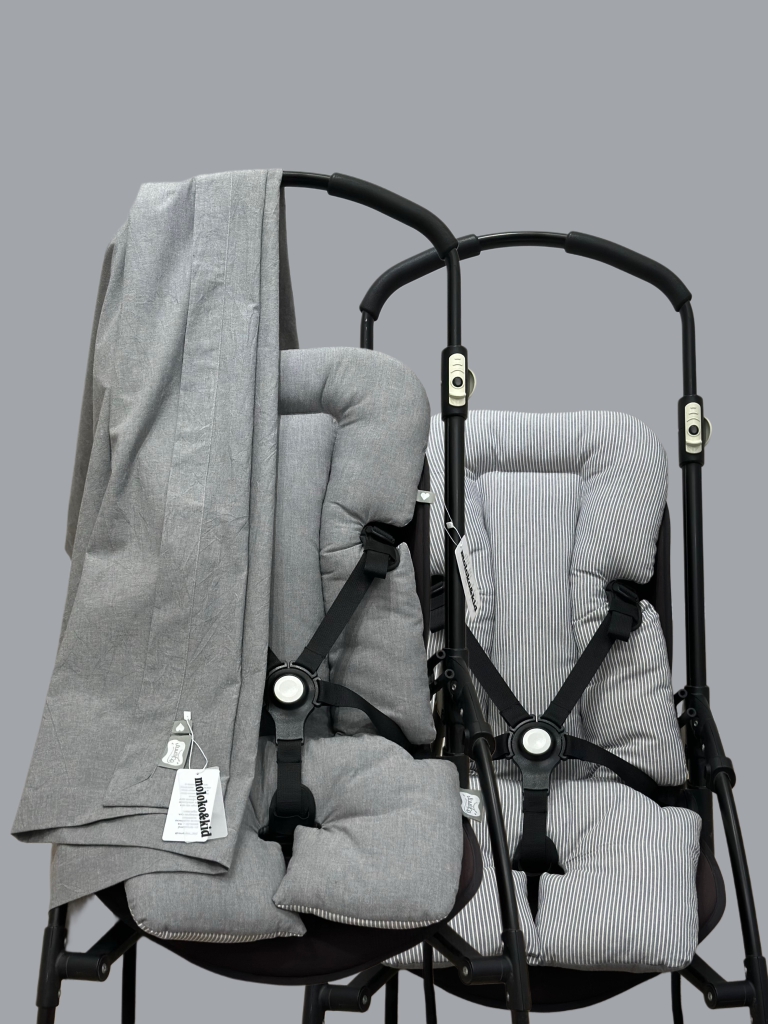 матрасик для коляски Drap Grey